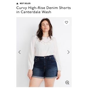 Madewell High-Rise Curvy Denim Shorts